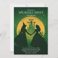 Wicked Baby Shower Invitation | Elphaba & Glinda