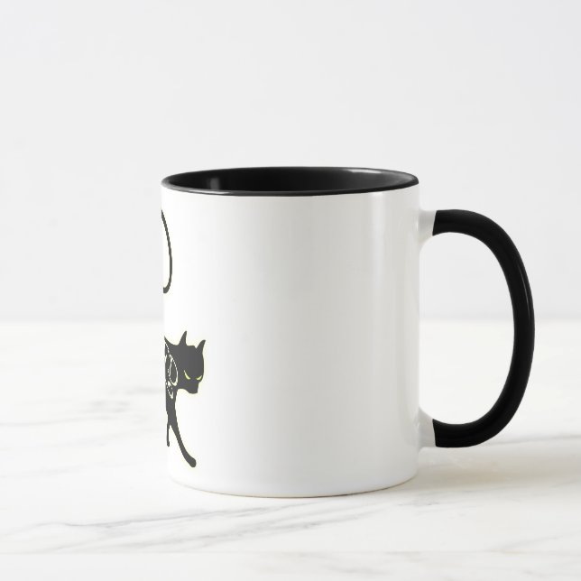 Wicked Black Cat Mug (Right)