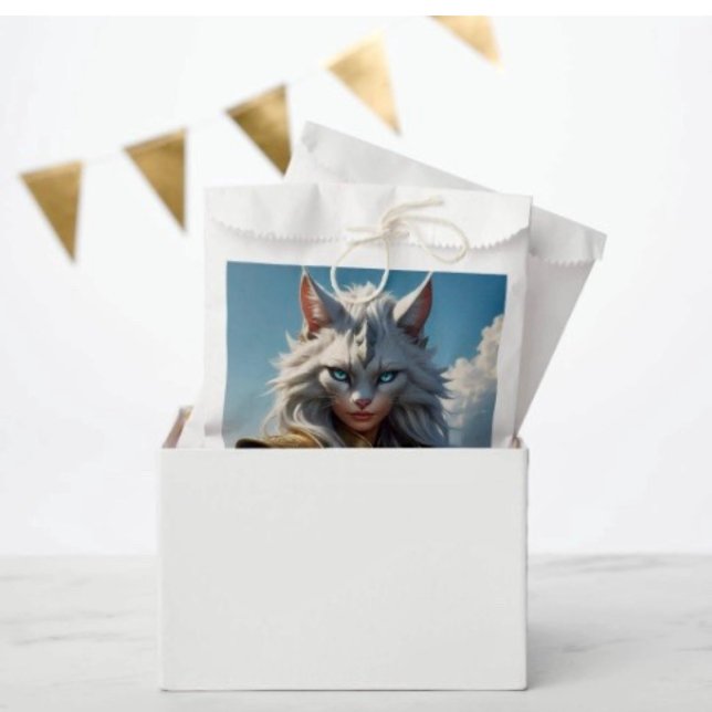 Wicked Blue Eyed Cat Favour Bags (Favor Bag Dimensions: 5.75”x8” sold in sets of 50. 

)
