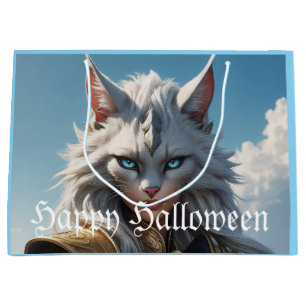 Wicked Blue Eyed Cat Large Gift Bag