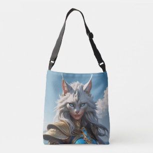 Wicked Blue Eyed Cat Tote