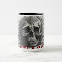 "Wicked Brews:A Haunting Sip" Halloween Coffee cup