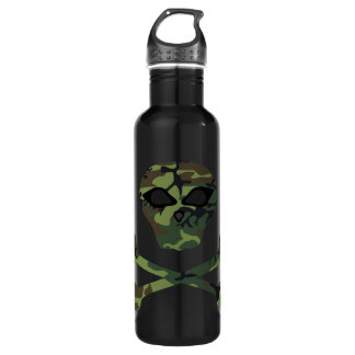 Wicked Camo Skull and Crossbones 710 Ml Water Bottle