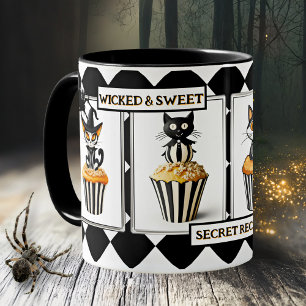Wicked Cats Cupcake Halloween Treats Coffee Mug