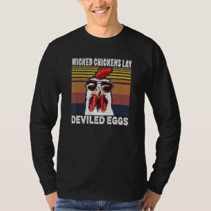 Wicked Chickens Lay Deviled Eggs Costume Halloween T-Shirt