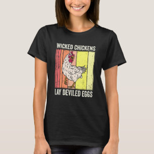 Wicked Chickens Lay Deviled Eggs Costume Halloween T-Shirt