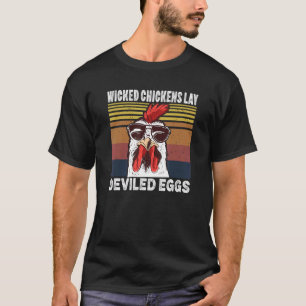 Wicked Chickens Lay Deviled Eggs Costume Halloween T-Shirt