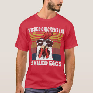 Wicked Chickens Lay Deviled Eggs Halloween Costume T-Shirt