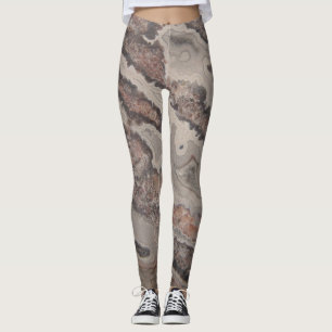 Wicked Crazy Lace Agate Natural Rock Designed Leggings