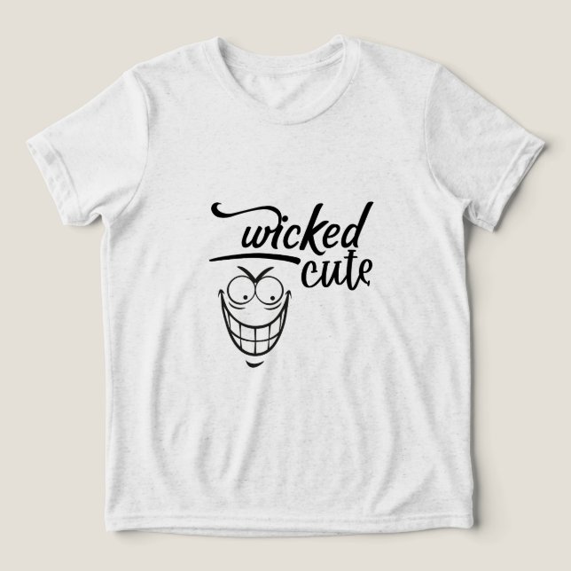wicked cute design  Tri-Blend shirt (Design Front)