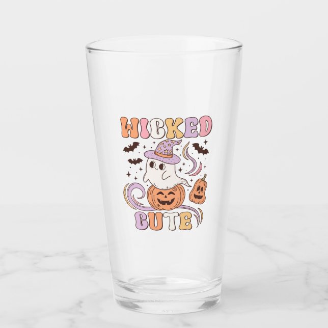 Wicked Cute Halloween Glass (Front)