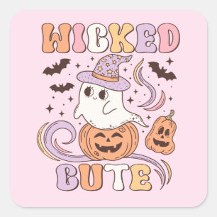 Wicked Cute Halloween Square Sticker