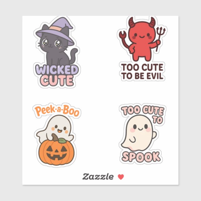 Wicked Cute Halloween Sticker Sheet (Sheet)