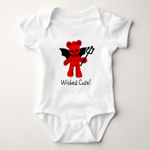 Wicked Cute Teddy Bear Baby Bodysuit