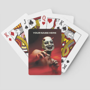 Wicked devil playing cards