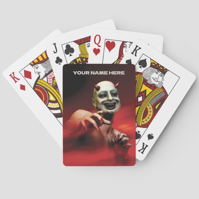 Wicked devil playing cards (Back)