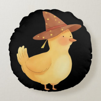Wicked Duck Round Cushion