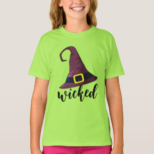 Wicked, Fun Witch Hat Halloween Personalised T-Shirt