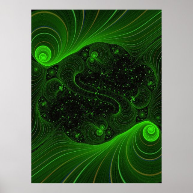 Wicked Glow Fractal 12 Poster (Front)