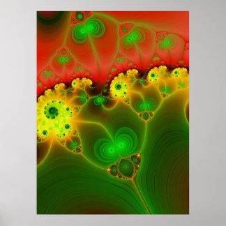 Wicked Glow Fractal 8 Poster