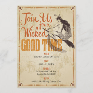 Wicked Good Time Halloween Invitation