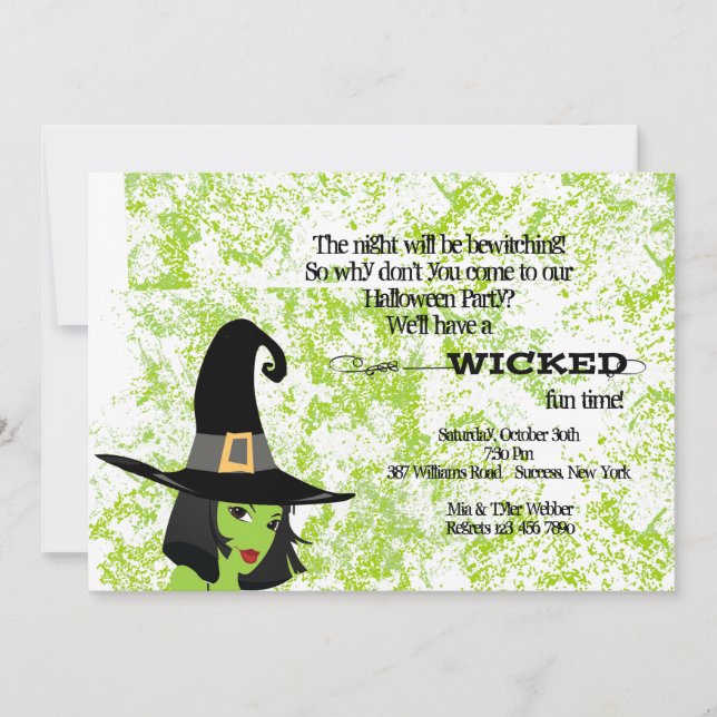 Wicked Good Time Halloween Party Invitation (Front)
