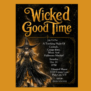 Wicked Good Time Halloween Party Invitation