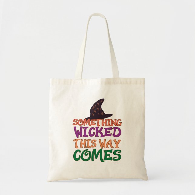 Wicked Halloween Saying Funny Cartoon Humour Tote Bag (Front)