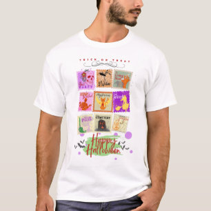 Wicked Halloween Stamp Collections with text on a T-Shirt