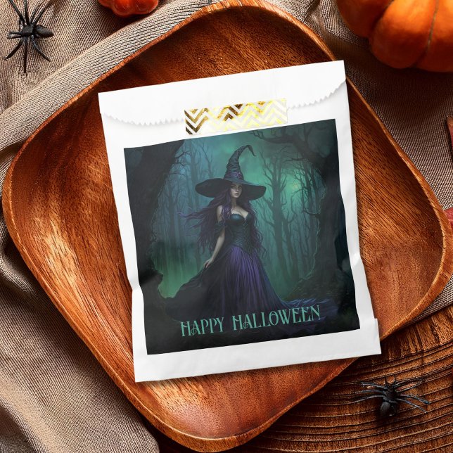 Wicked Halloween Witch in Purple and Black Favour Bags (Creator Uploaded)