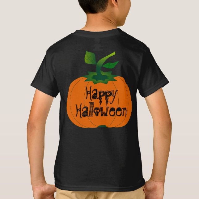 Wicked Happy Halloween Pumpkin T-Shirt (Back)