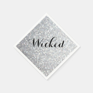Wicked in Sparkles Halloween Napkin