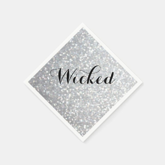 Wicked in Sparkles Halloween Napkin (Corner)