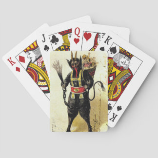 Wicked Krampus Scary Demon Holiday Christmas Xmas Playing Cards