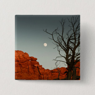 Wicked Moon 15 Cm Square Badge