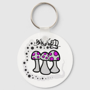 Wicked Mushroom Key Ring