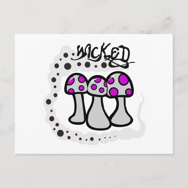 Wicked Mushroom Postcard (Front)