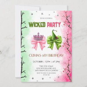 wicked party Birthday Invitation