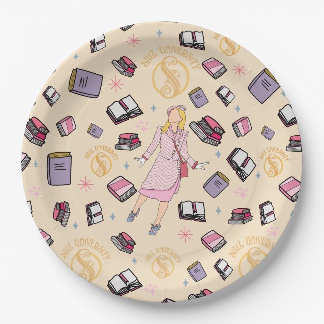 Wicked Party Plates- Glinda Shiz University Paper Plate (Front)