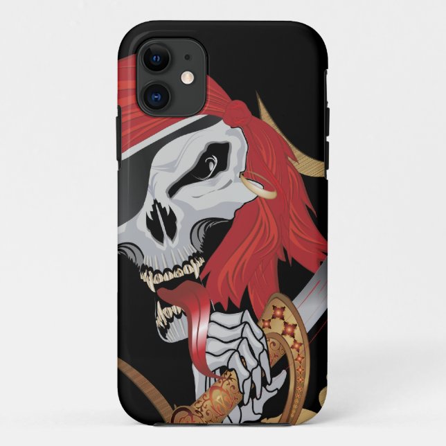 Wicked Pirate Skull Case-Mate iPhone Case (Back)