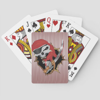 Wicked Pirate Skull Playing Cards