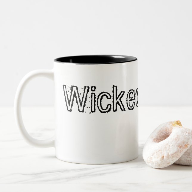 "Wicked Pissah!" - Quoteable Mug (With Donut)