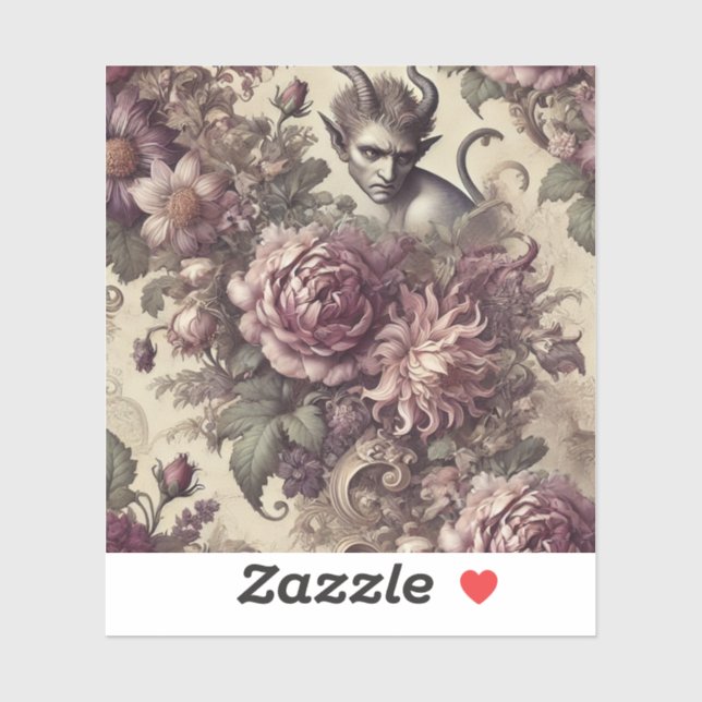 Wicked Plum Petals – Gothic Floral Design (Sheet)