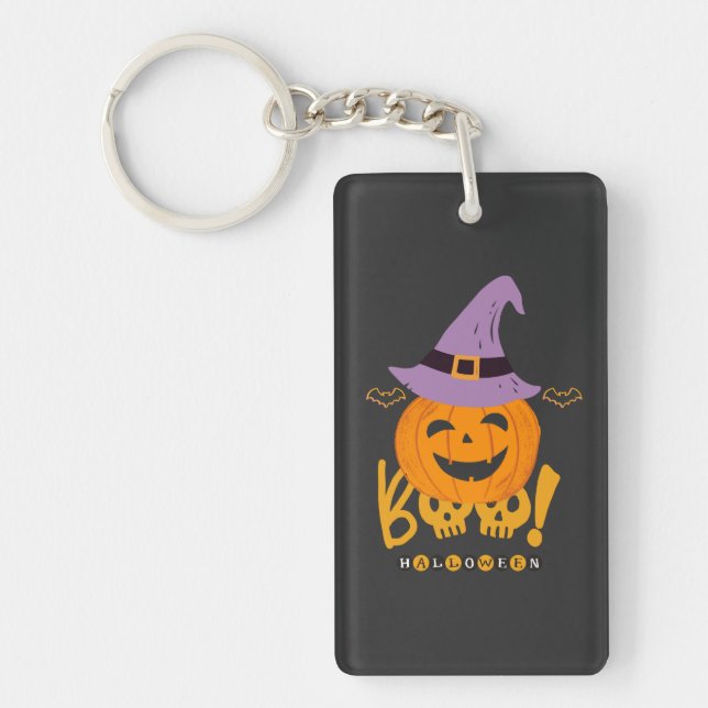 Wicked Pumpkin Key Ring (Front)