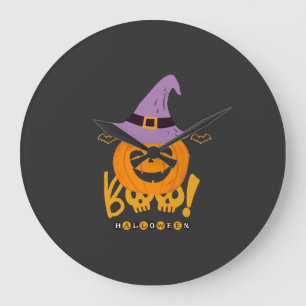 Wicked Pumpkin Large Clock