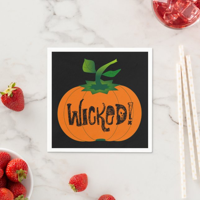 Wicked Pumpkin Napkin (Insitu)