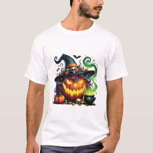 Wicked Pumpkin Witch Cauldron T-Shirt