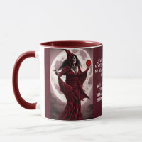 Wicked Red Witch Blood Moon Spell Quote
