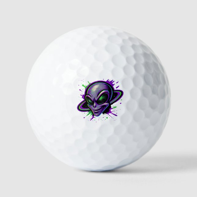 Wicked Shot Alien Golf Balls (Front)