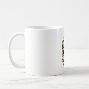 Wicked Skeleton Halloween Vintage Engraving Design Coffee Mug
